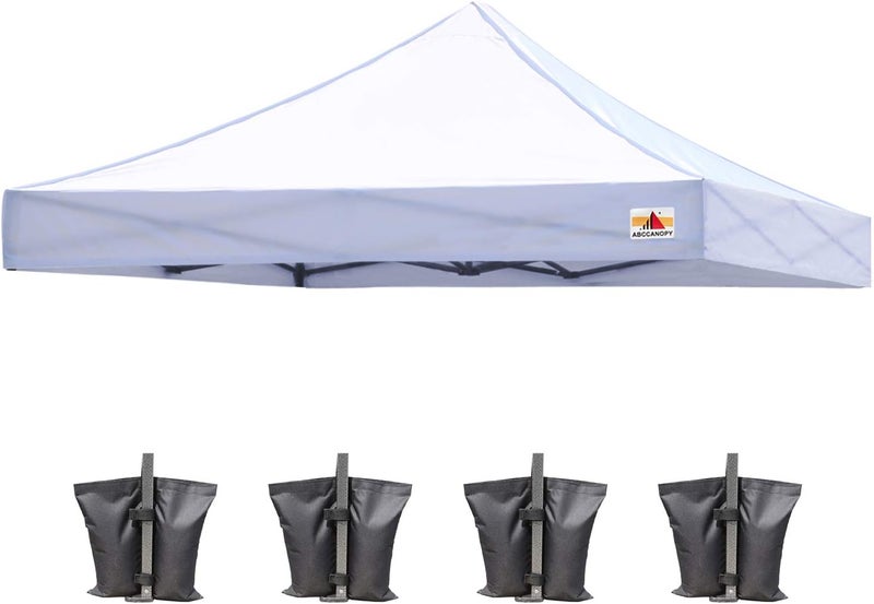 AbcCanopy Replacement Canopy Top for Pop Up Canopy Tent (10x10, White) - Image 1